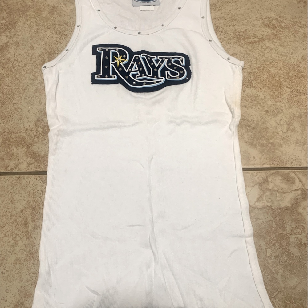 Tampa Bay Devil Rays women’s tank top size large lots of shiny bling